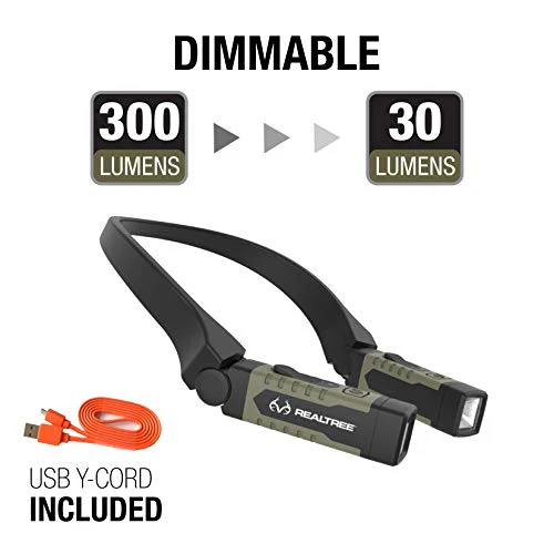 EZRED RT357, Real Tree 300 lumen Neck Light, Red and White light, For Hands-Free Lighting, Hunting, Fishing Light - Image 3