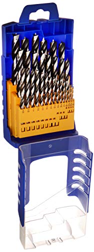 Fisch Brad Point Drill Bit Set, 29-Piece Chrome Vanadium Wood Drill Bits, Sizes from 1/16" to 1/2", FSF-364757