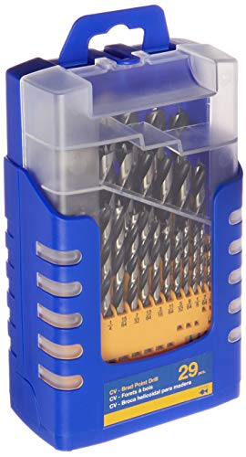 Fisch Brad Point Drill Bit Set, 29-Piece Chrome Vanadium Wood Drill Bits, Sizes from 1/16" to 1/2", FSF-364757 - Image 2