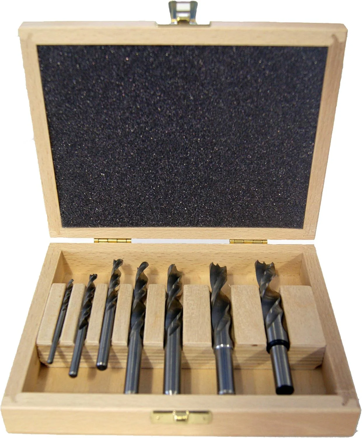 Fisch Brad Point Drill Bit Set, 7-Piece High Speed Steel Double Flute Wood Drill Bits, Sizes from 1/8" to 1/2", FSF-320814 - Image 2