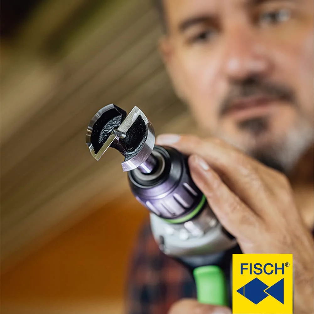 Fisch FSA-365693 Black Shark Forstner Drill Bit 35mm Diameter Forged Steel Made in Austria - Image 3