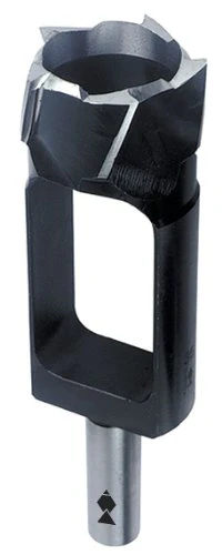 Fisch Tenon Plug Cutter (1/2") - Tenon Cutter Drill Bit Makes Dowels and Plugs Up to 3" Long - Multiple Cutting Edges with Cylindrical Shank - Crafted from Tool Steel - FSE-011019 - Made in Austria