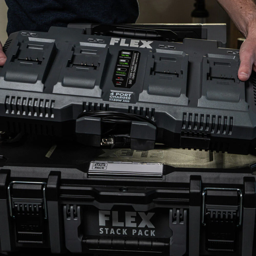 FLEX STACK PACK 24V Rapid Battery Charger 4 Port - Image 5