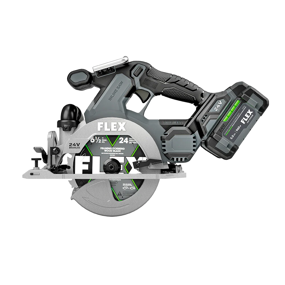 FLEX 24V 6-1/2 In. In-Line Circular Saw Kit - Image 3