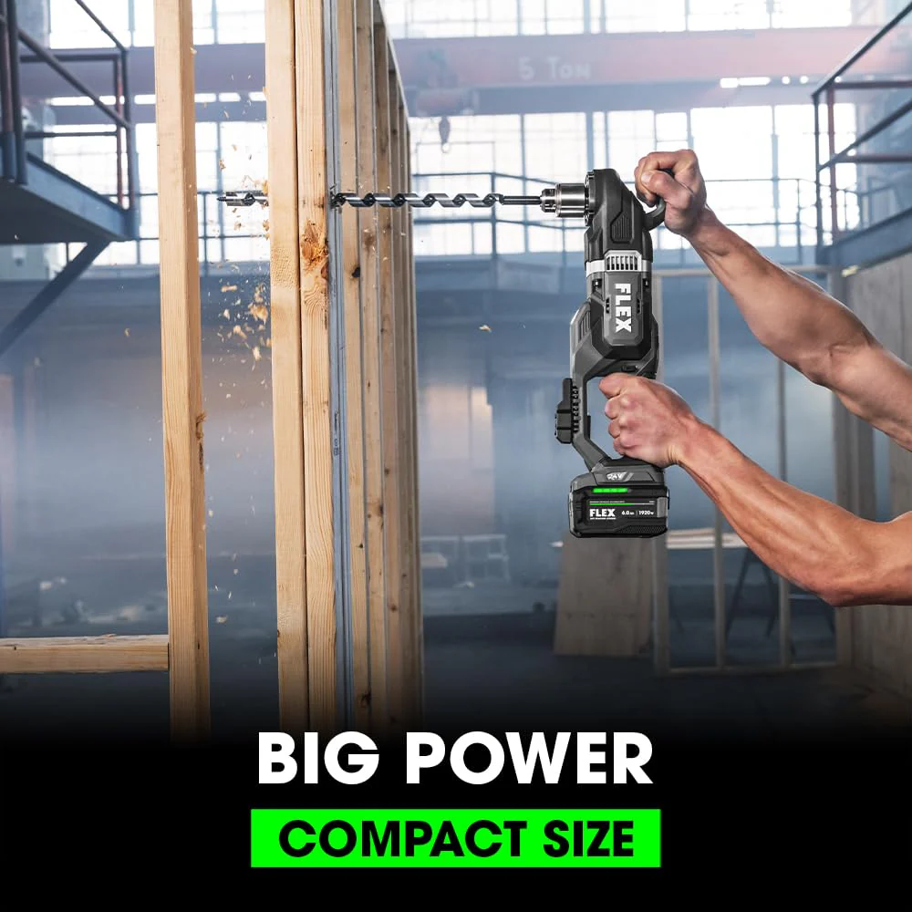 FLEX 24V Brushless Cordless 1/2-Inch 1,680 In-Lbs Torque Compact Right Angle Drill Driver (Bare Tool) - Image 2