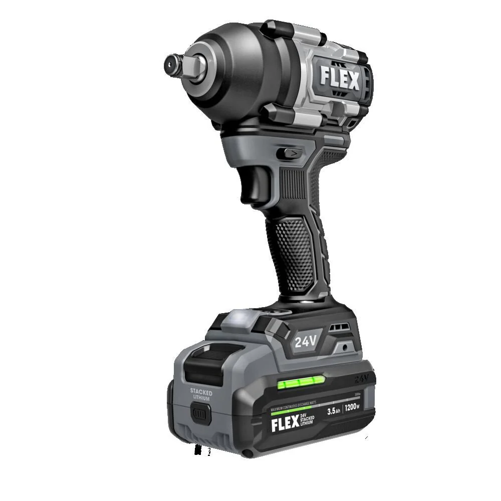 FLEX 24V Brushless Cordless 1/2-Inch 750 Ft-Lbs Mid-Torque Impact Wrench Kit - Image 4