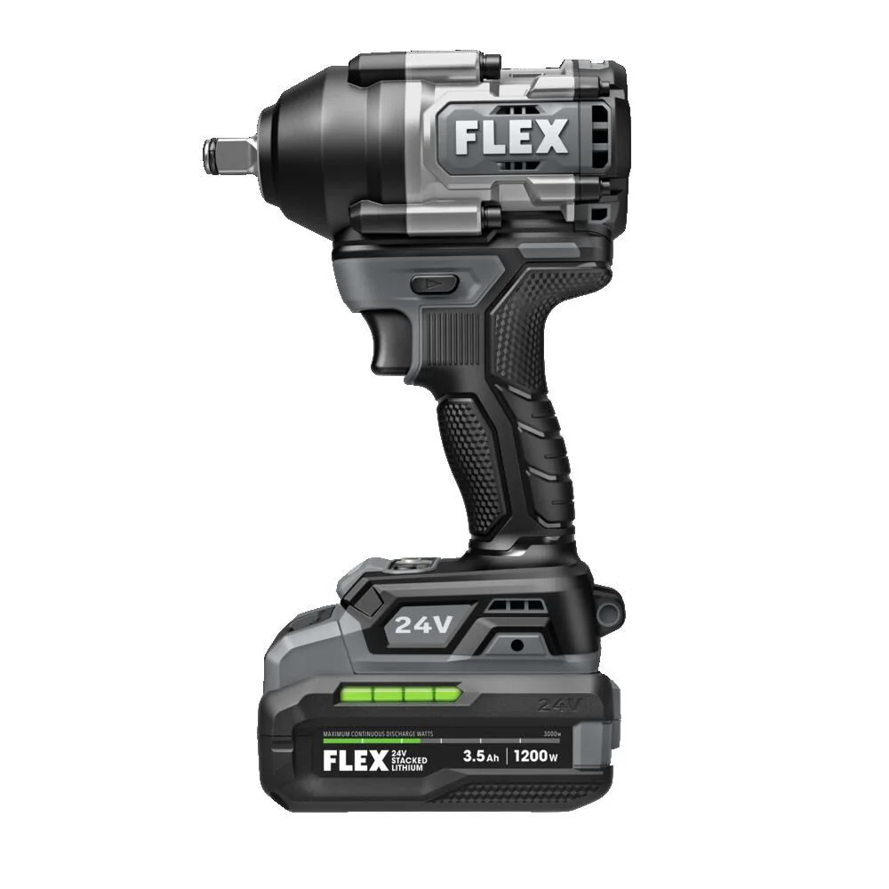 FLEX 24V Brushless Cordless 1/2-Inch 750 Ft-Lbs Mid-Torque Impact Wrench Kit - Image 5