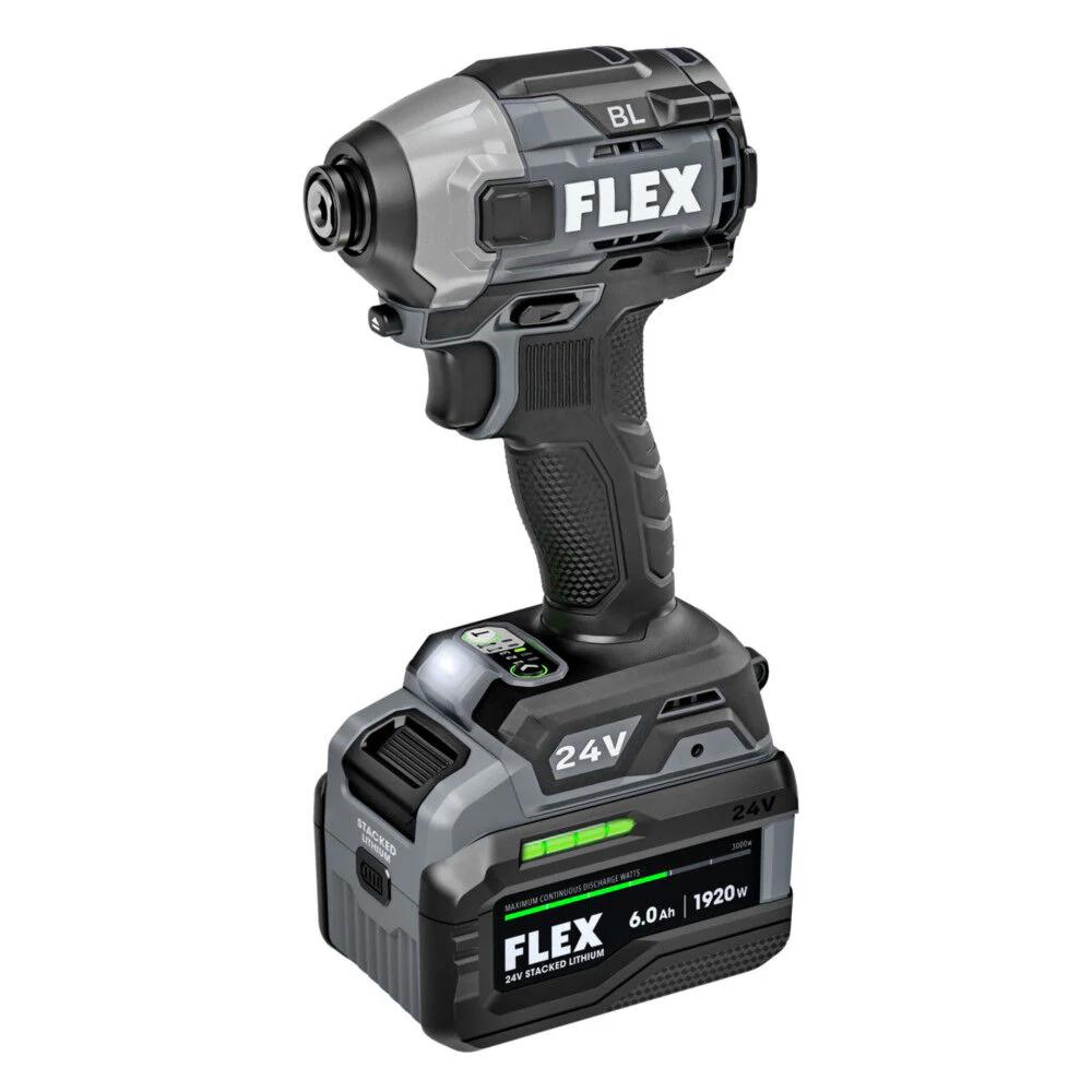 FLEX 24V 1/4in Hex Impact Driver with Multi-Mode Stacked-Lithium Kit - Image 2