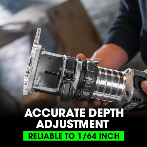 FLEX 24V Brushless Cordless 1.5 HP Trim Router Kit with 3.5Ah Stacked Lithium Battery and 160W Fast Charger - FX4221-1F - Image 5
