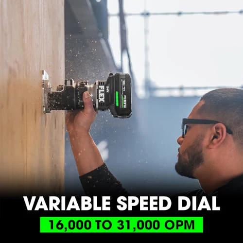 FLEX 24V Brushless Cordless 1.5 HP Trim Router Kit with 3.5Ah Stacked Lithium Battery and 160W Fast Charger - FX4221-1F - Image 7