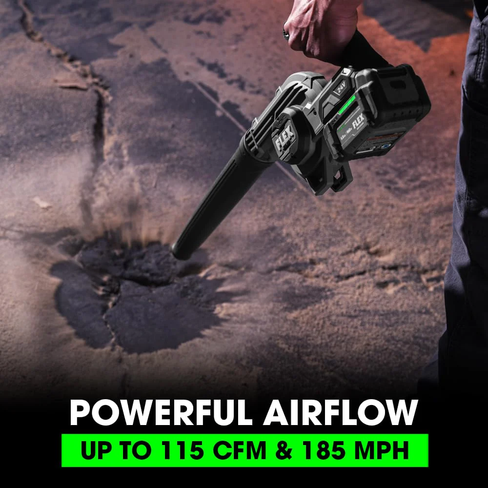 FLEX 24V Brushless Cordless 115 CFM 185 MPH Jobsite Blower - Image 3