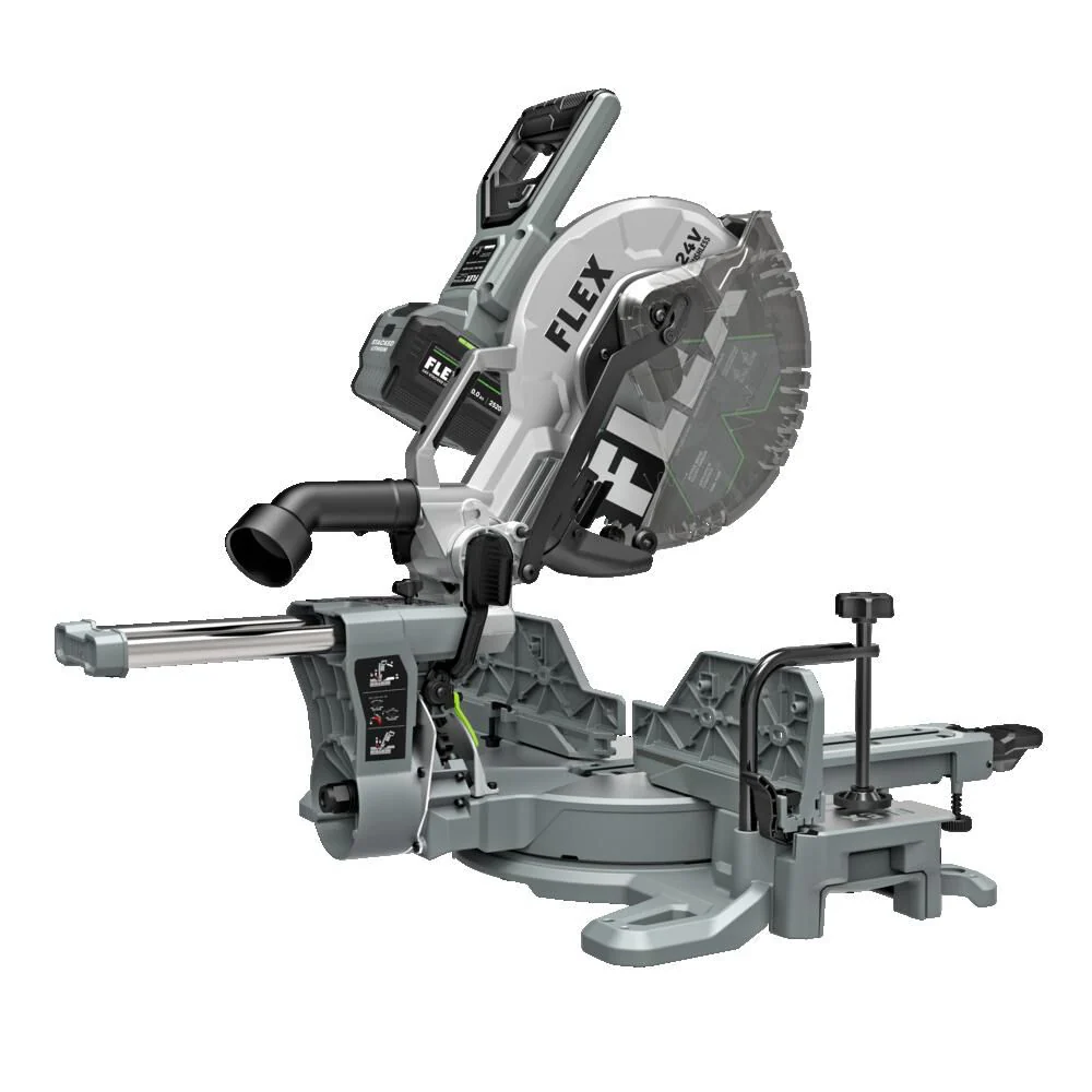 FLEX 24V Brushless Cordless 12-Inch Dual Bevel Sliding Miter Saw Kit - Image 2