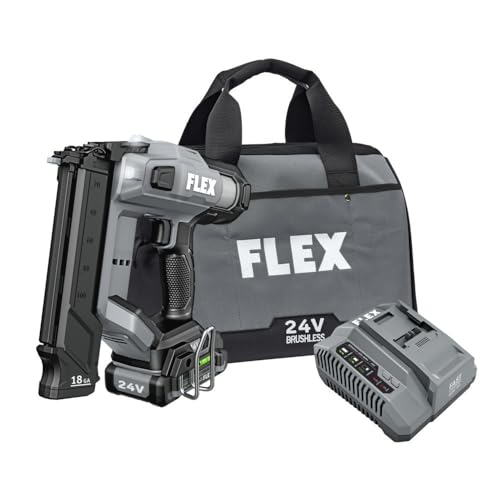 FLEX 24V Brushless Cordless 18 Gauge 5/8-inch to 2-1/8-inch Brad Nailer Kit