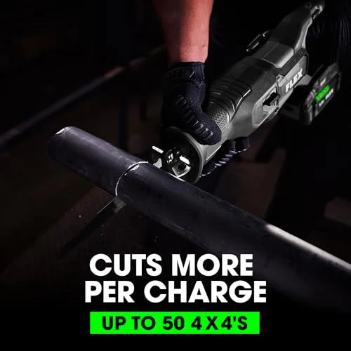 FLEX 24V Brushless Cordless 4-Tool Combo Kit: Drill Driver, Impact Driver, Reciprocating Saw, Work Light with (2) 2.5 Ah Lithium Batteries and 160W Fast Charger - Image 7