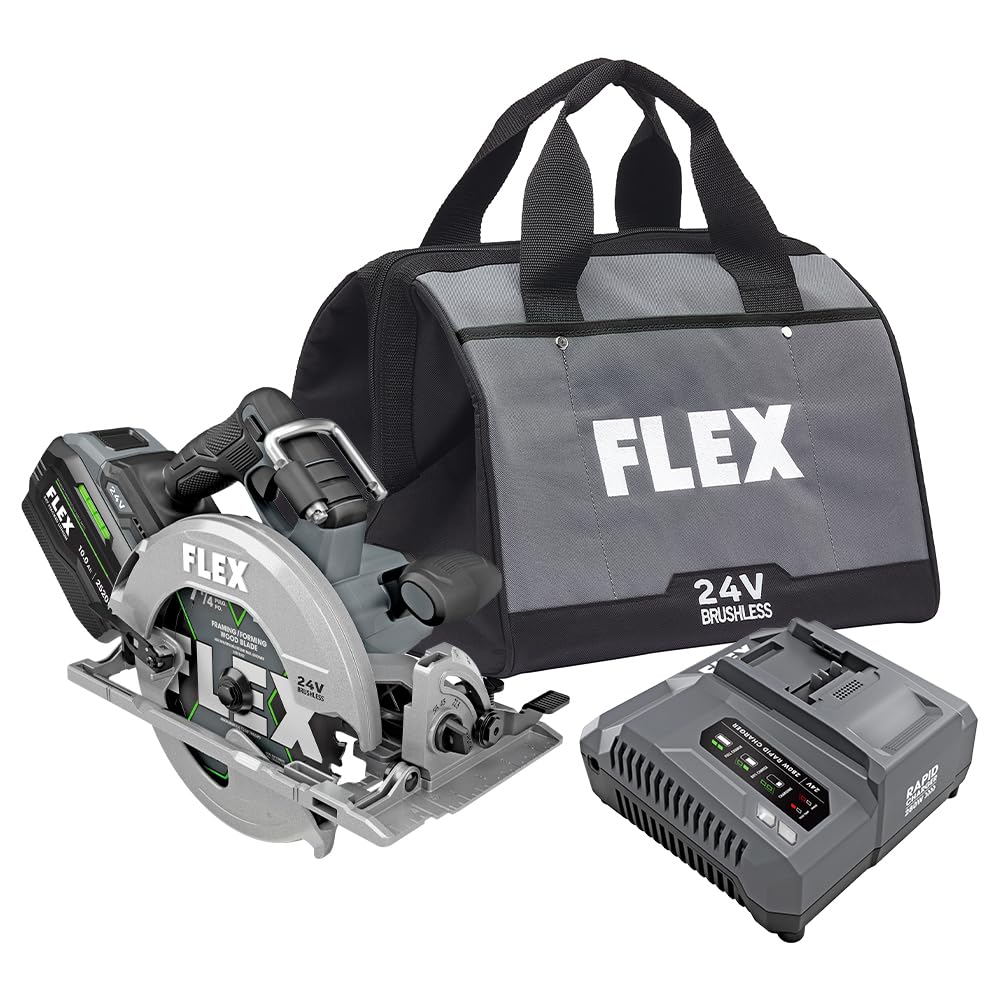 FLEX 24V 7-1/4 In. Circular Saw Rear Handle Stacked Lithium (Bare Tool) - Image 6