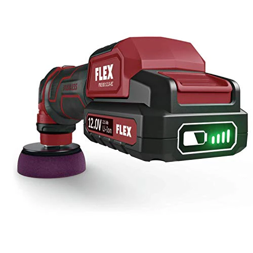 FLEX PXE 80 12.0-EC set USA 12V Cordless Multi-Polisher-Set, Includes Two 2.5Ah Batteries, One Charger & Soft Bag - Image 4