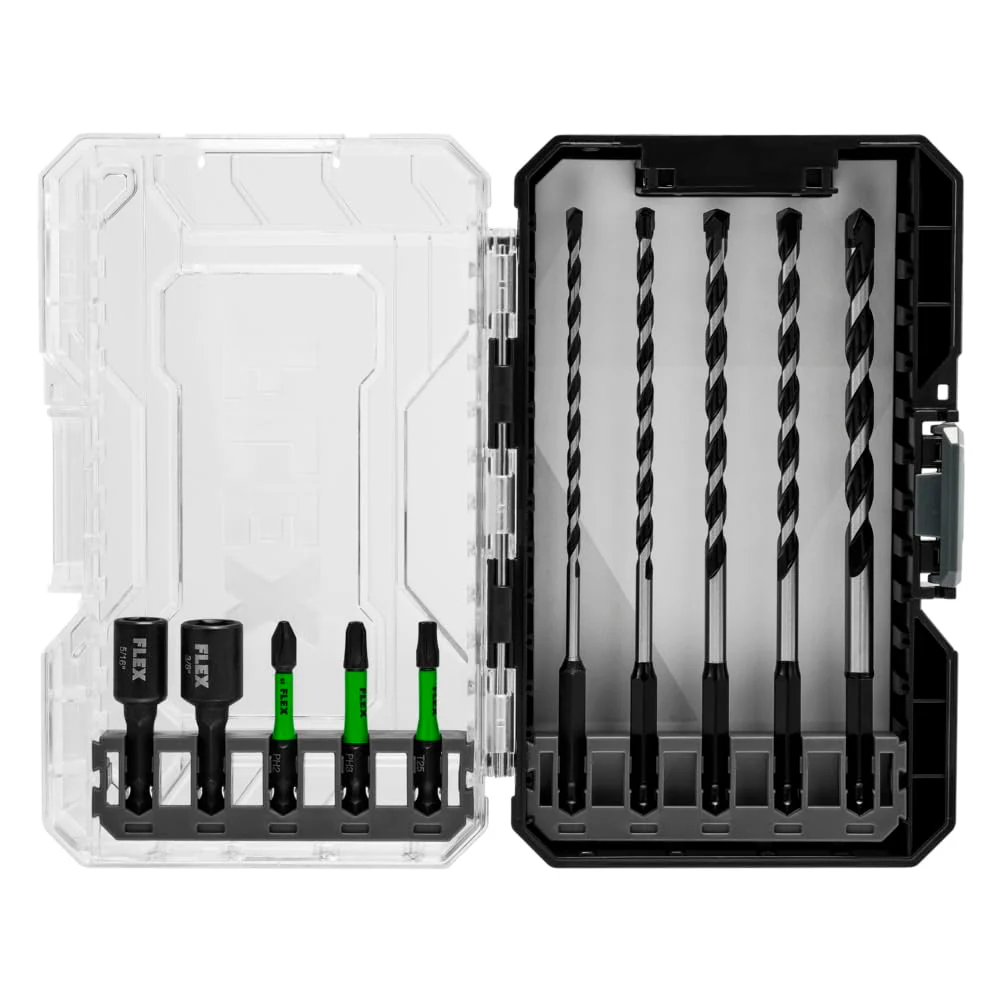 FLEX STACK PACK 10-Piece Carbide Tipped Multi-Construction Drill and Drive Bit Set