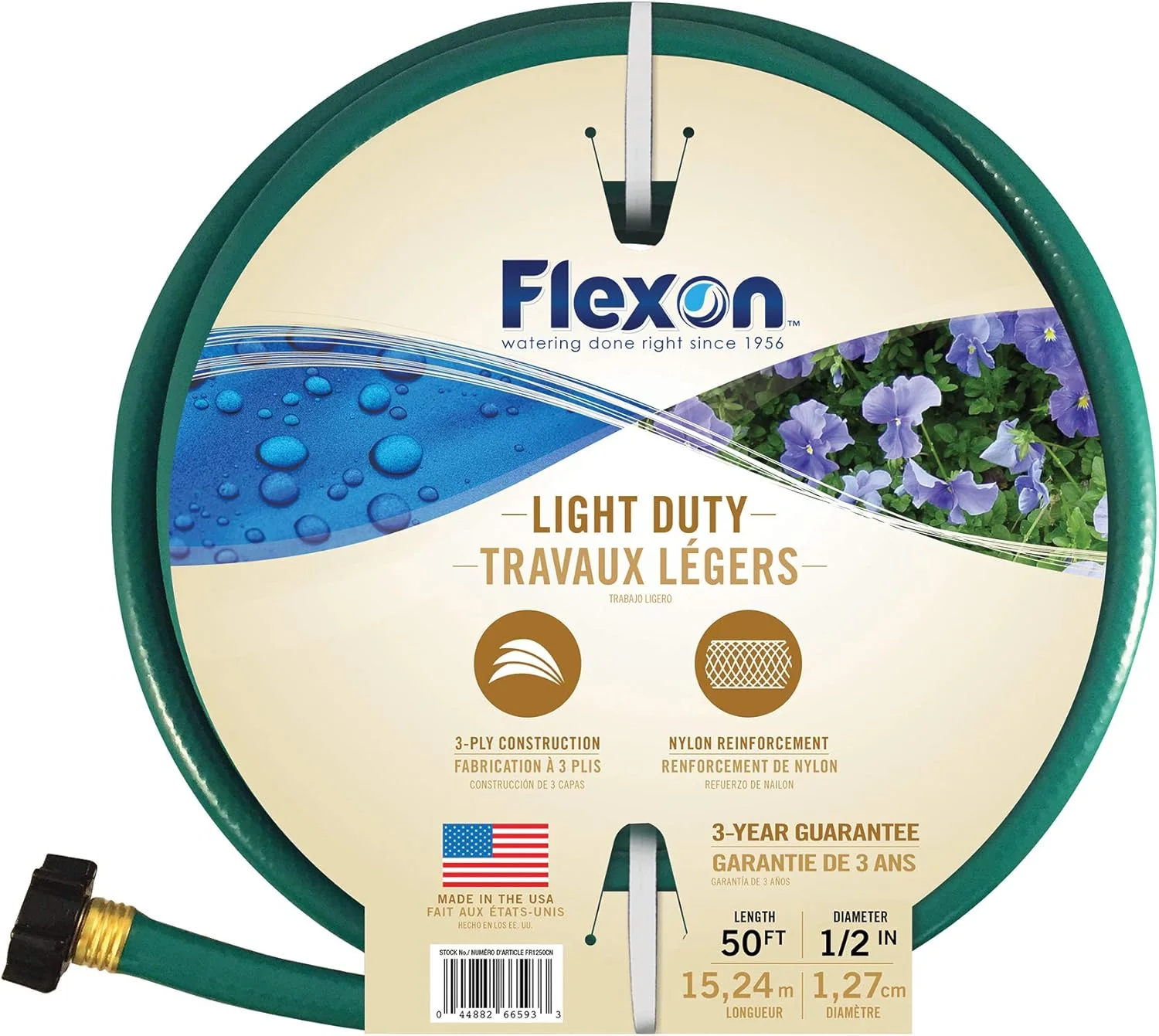 Flexon FR1250 1/2-Inch by 50-Foot Reinforced Garden Hose, Green - Image 7
