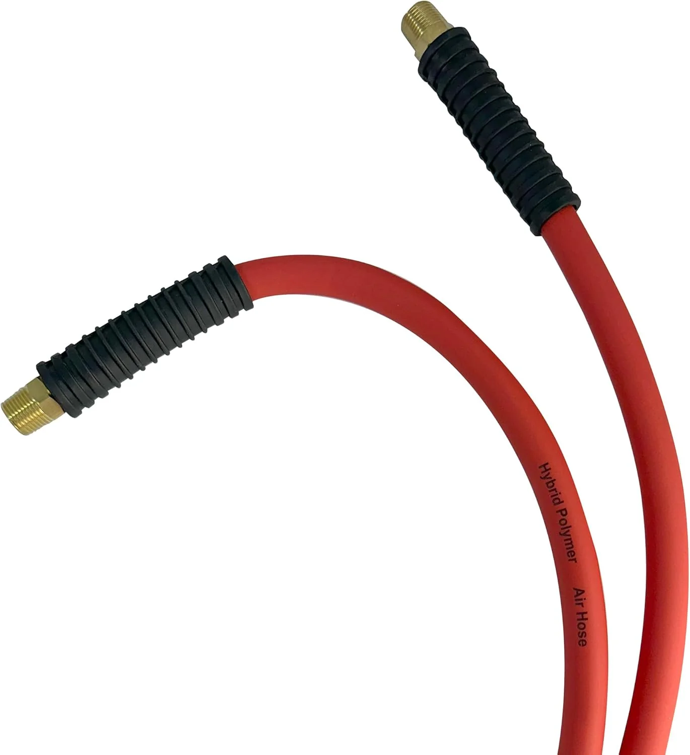 Flexon 1/4" x 50 ft Hybrid Air Hose – Flexible Polymer Construction, Solid Brass MNPT Fittings, Kink Resistant, Tangle Free, Burst Pressure 1200 PSI, Temperature Range -40°F to 160°F 50 ft 1/4 in - Image 4