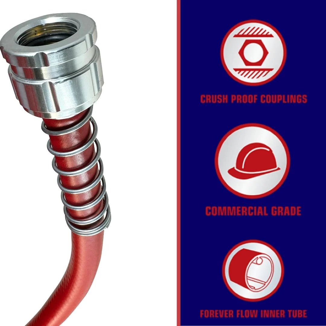 Flexon FA58150CN 5/8" x 150ft Farm & Ranch Garden Hose - Image 5