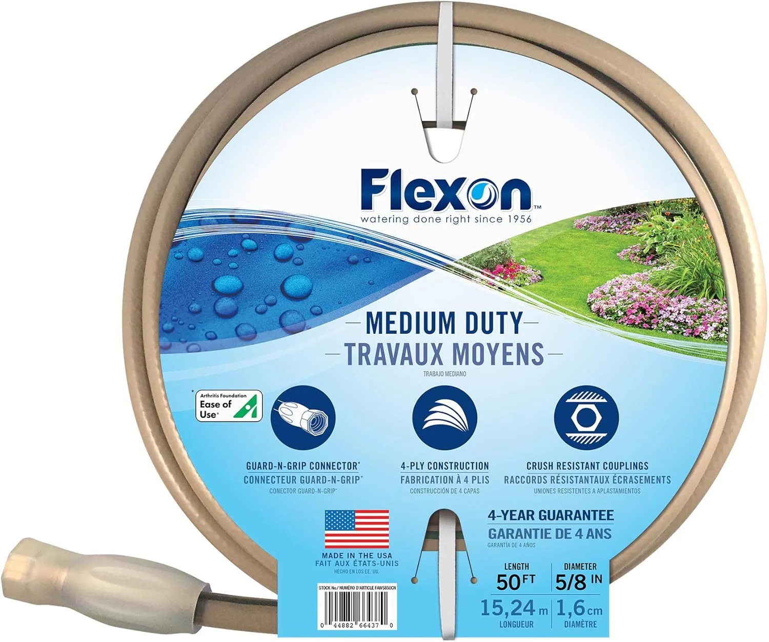 Flexon FAW5875CN All Weather Garden Hose, 5/8-inch x 75-feet - Image 4