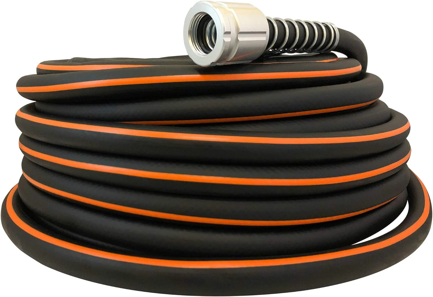 Flexon Flextreme Pro 5/8" x 50ft Performance Rubber Garden Hose – Heavy-Duty, Kink-Resistant, All-Weather Flexibility, Industrial-Grade Couplings, Durable Outdoor Watering Hose for Lawn & Garden 50 ft. - Image 3