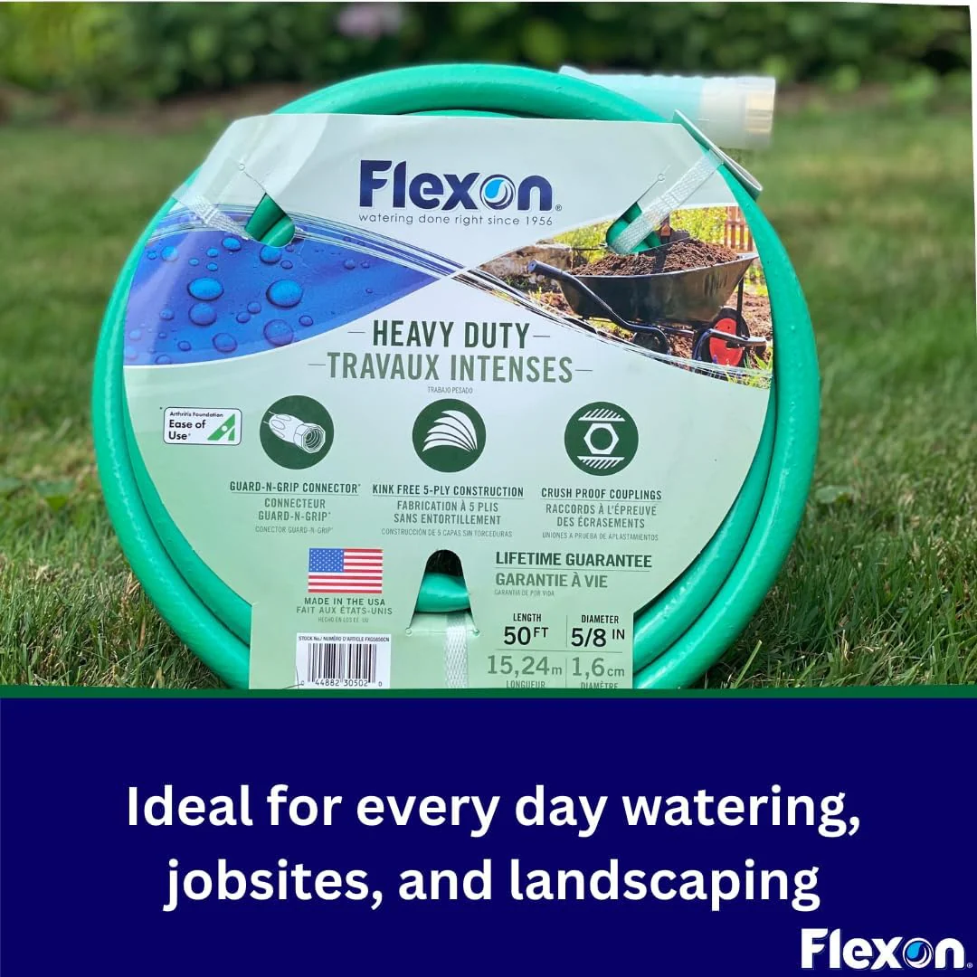 Flexon FXG5850 5/8-Inch x 50-Foot Heavy Duty 5-Ply Forever Garden Hose - Image 5