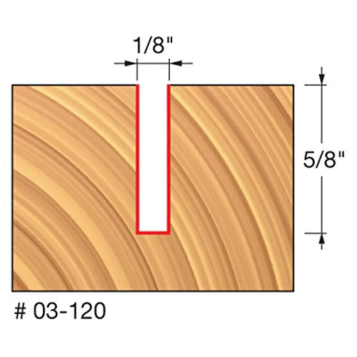 Freud 03-120 1/8" Dia. Single Flute Straight Bit - Image 2