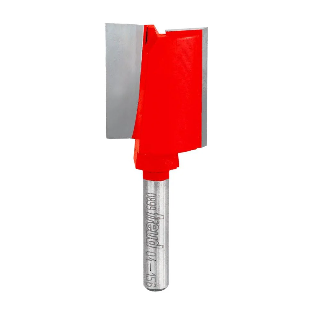 Freud 04-156 Double Flute Straight Router Bit with 1/4" Shank, 1" Diameter, 2-9/16" Overall Length