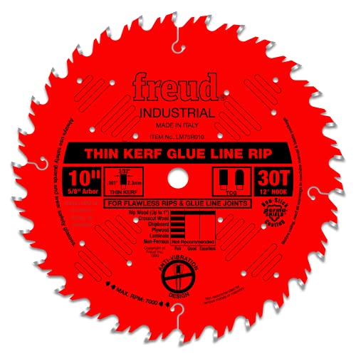 Freud 10" Industrial Thin Kerf Glue Line Ripping Blade