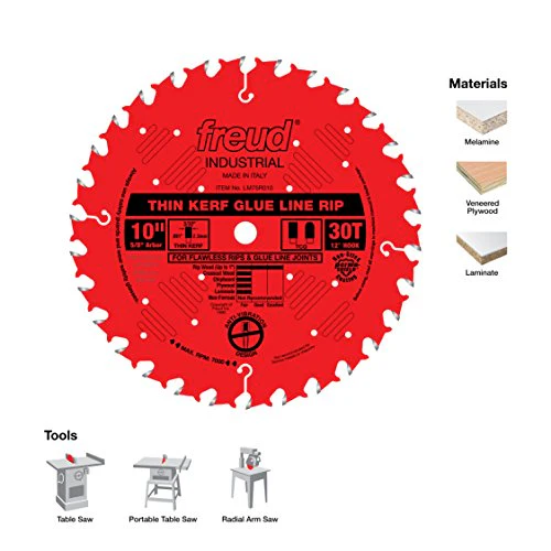 Freud 10" Industrial Thin Kerf Glue Line Ripping Blade - Image 3