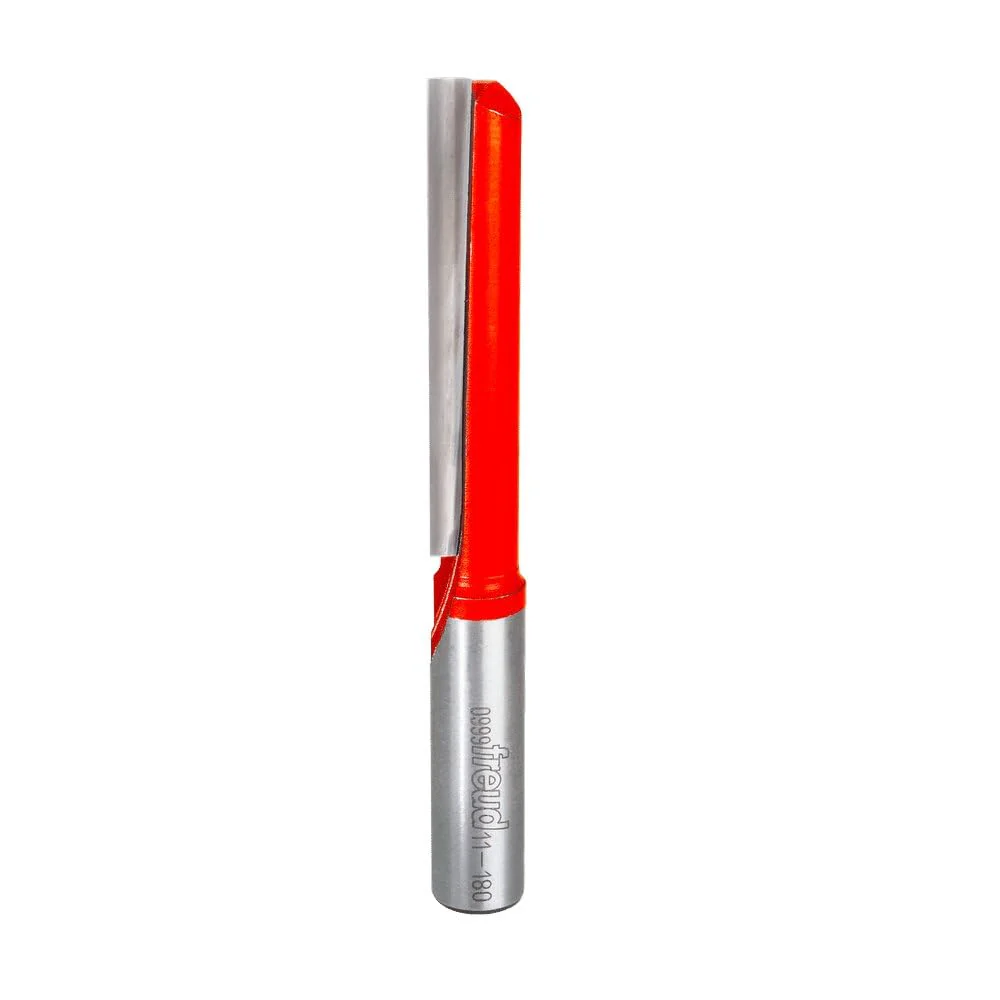 Freud (11-180) Single Flute Straight Bit with 1/2" shank, 4-3/8" overall length, 1/2-Inch diameter by 2-1/2-Inch carbide height