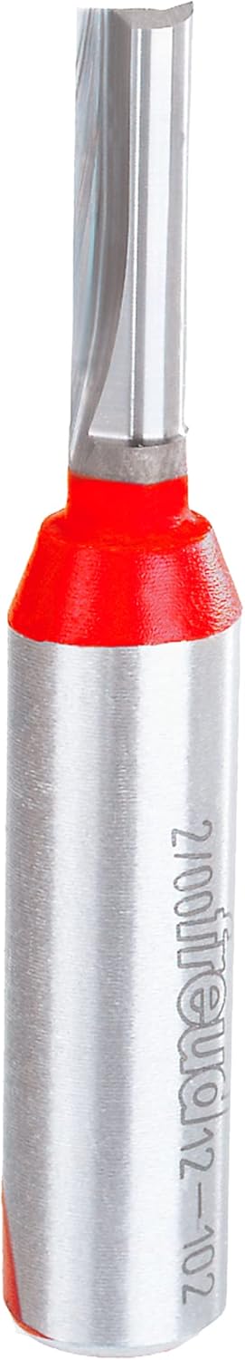 Freud (12-102) Double Flute Straight Router Bit with 1/2" Shank, 2-7/8" Overall Length, 1/4" Diameter - Image 2
