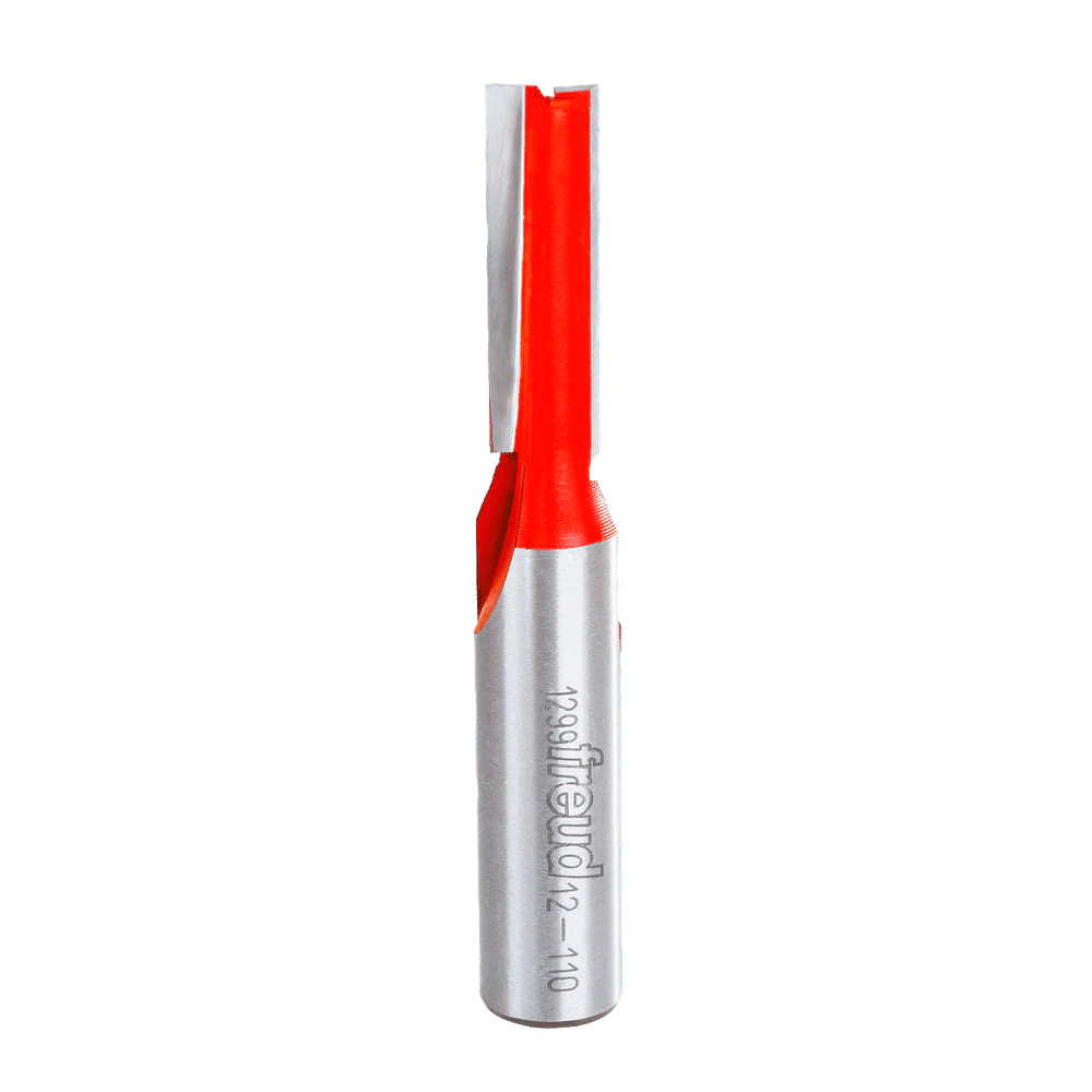 Freud 12-110 3/8" Diameter Double Flute Straight Bit with 1/2" Shank