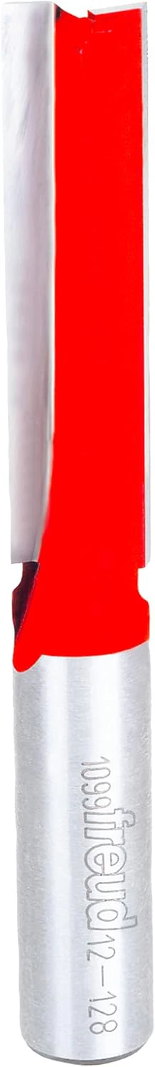 Freud Double Flute Straight Router Bit - 2" Height, 1/2" Diameter, 4-1/8" Length, 1/2" Shank - 12-128 - Image 2