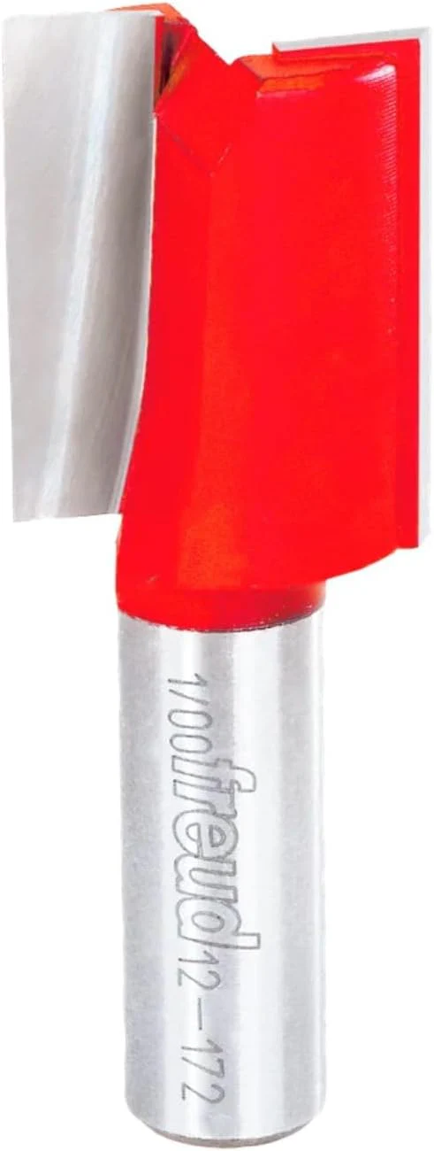 Freud Double Flute Straight Bit With Tico Hi-Density Carbide - 1-1/4" Height, 1" Diameter, 3" Length, 1/2" Shank - 12-172 - Image 2