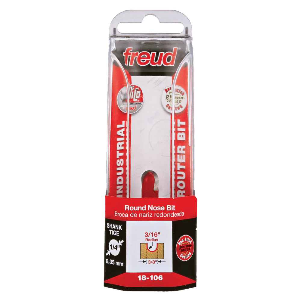 Freud 18-106 3/16" Radius Round Nose Bit with 1/4" Shank - Image 3