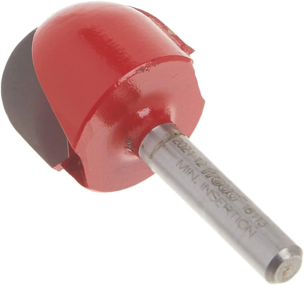 Freud 18-113: 1/2" Radius Round Nose Bit with 1/4" Shank 1-Inch Diameter Round Nose Router Bit with 1/4-Inch Shank - Image 4