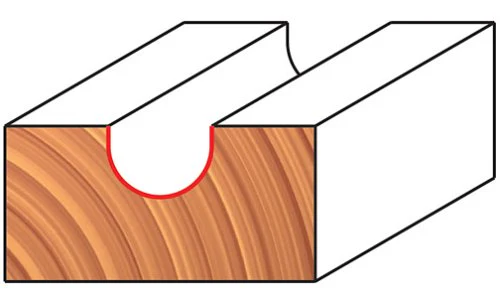 Freud 18-116 1/2" Dia Round Nose Router Bit w/1/2" Shank - Image 2