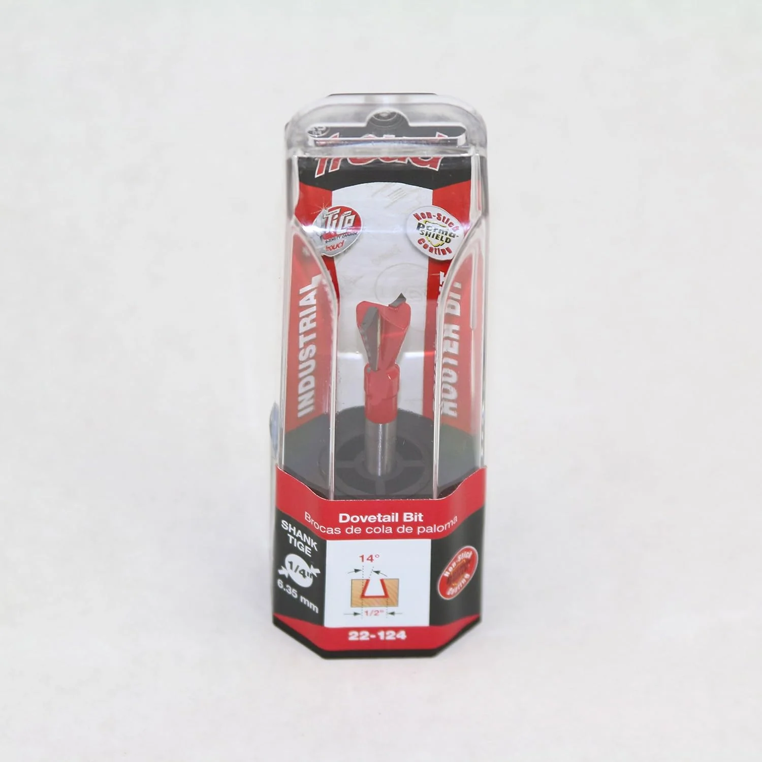 Freud (22-124) 14-Degree Dovetail Router Bit with 1/4-Inch Shank, 1/2-Inch Diameter - Image 5