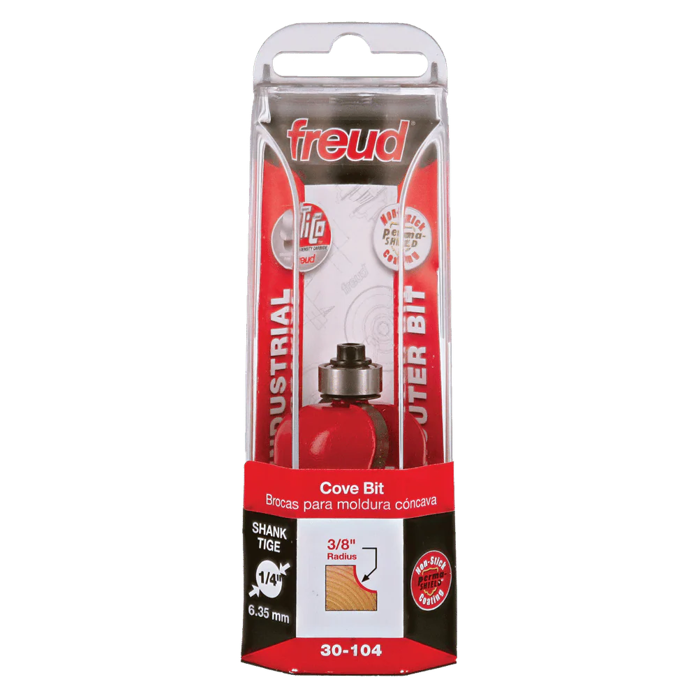 Freud 30-104 3/8" Radius Cove Bit with 1/4" Shank - Image 3
