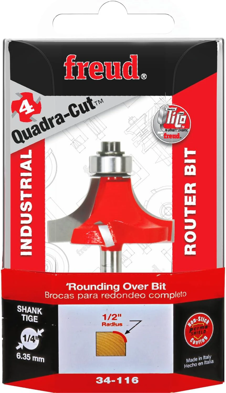 Freud 34-116 1/2" Radius Rounding Over Bit (Quadra-Cut) - Image 2