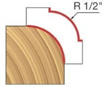 Freud 34-126 1/2" Quadra-Cut Radius Rounding Over Bit - Image 3