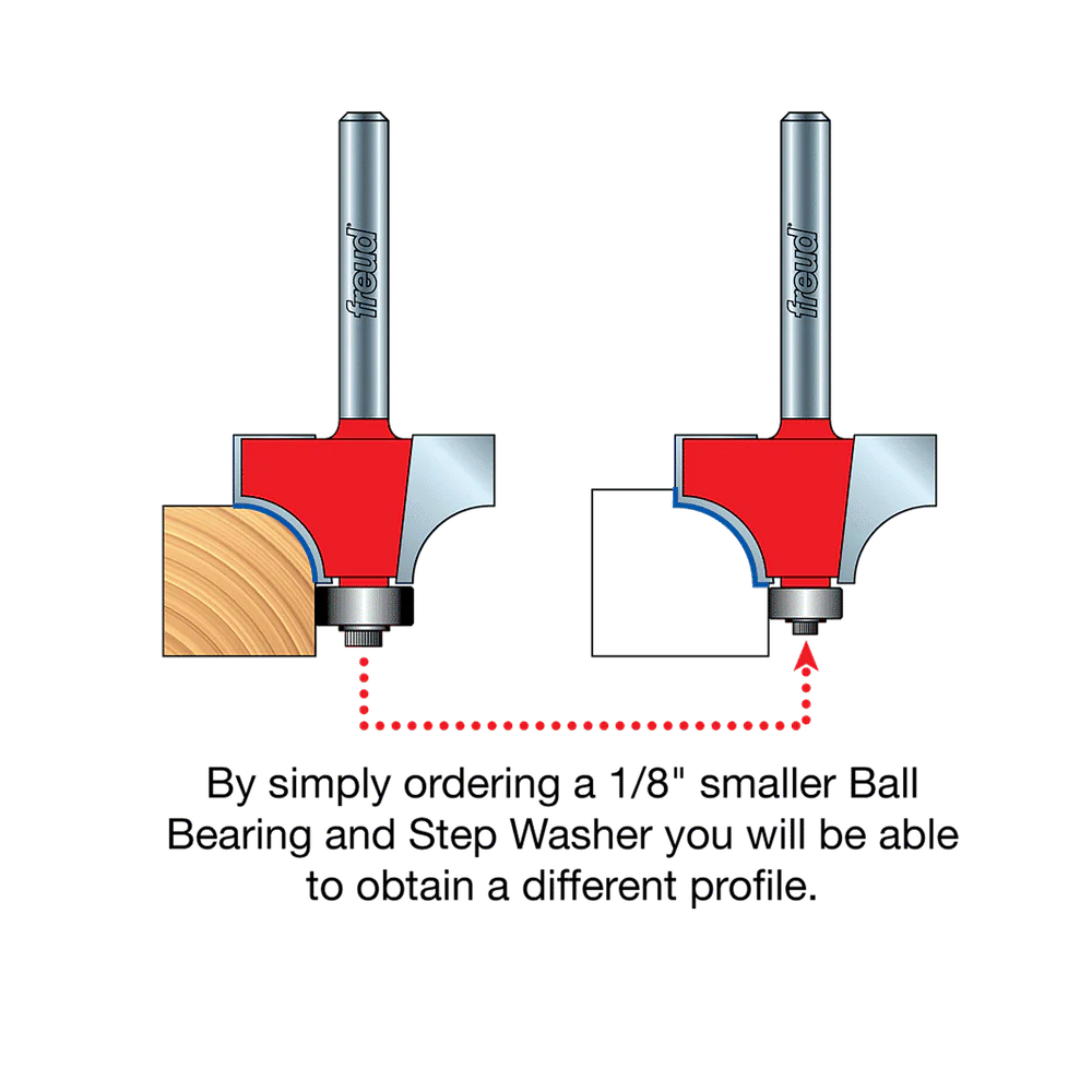 Freud 34-126 1/2" Quadra-Cut Radius Rounding Over Bit - Image 4