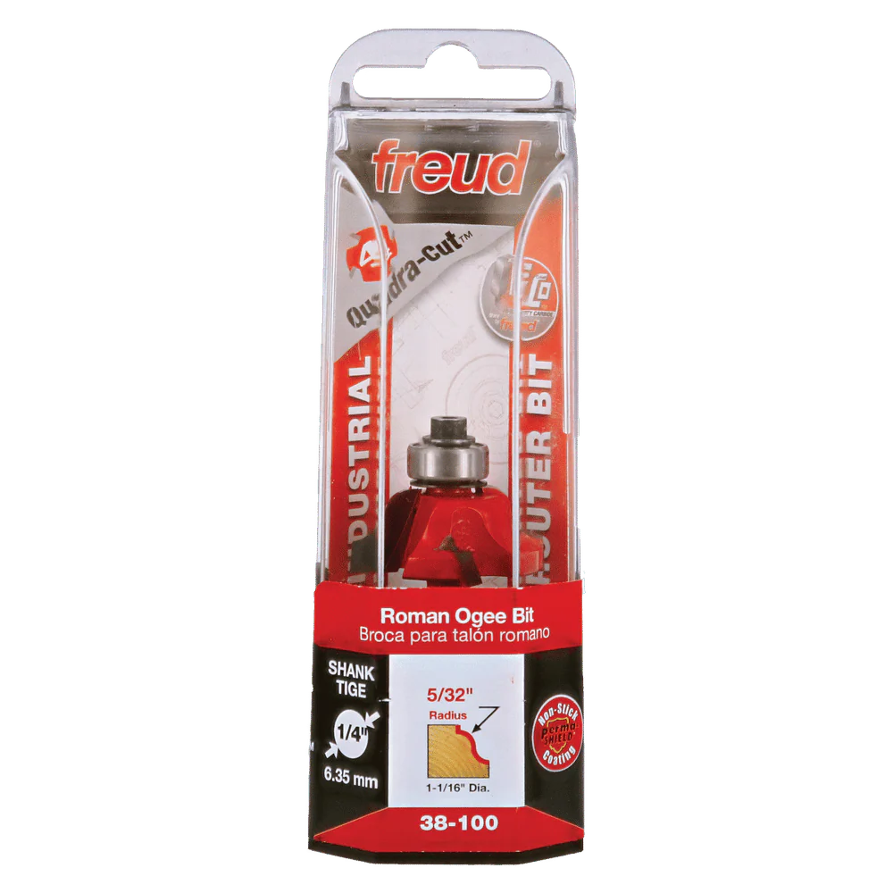 Freud 38-100 1-1/16" Diameter Roman Ogee Bit with 1/4" Shank - Image 3