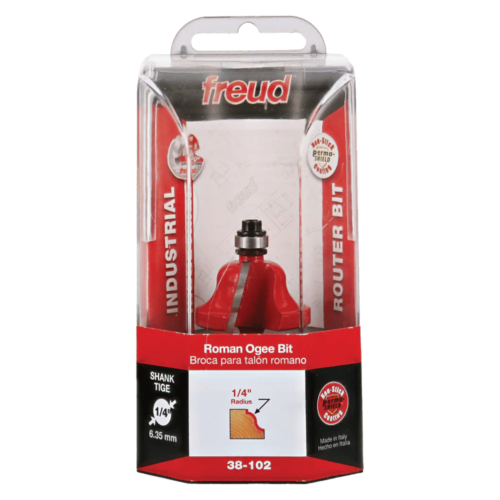 Freud 38-102 1/4" Radius Roman Ogee Router Bit with 1/4" Shank - Image 3