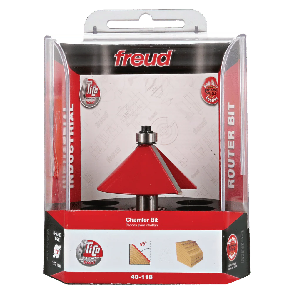 Freud 40-118 Freud 2-1/2" Diameter Chamfer Bit with 1/2" Shank - Image 3