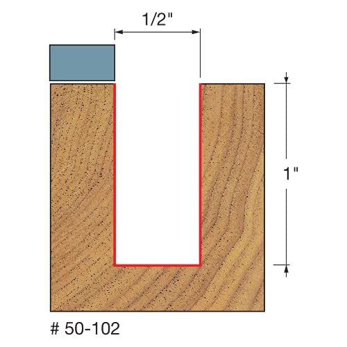 Freud 5/16-Inch X 1-Inch Top Bearing Flush Trim Bit 1/4-Inch Shank - Image 4