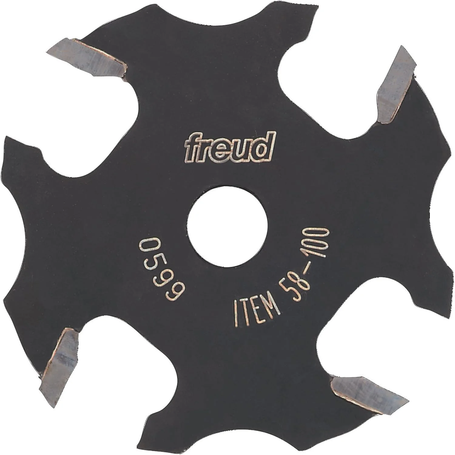 Freud 58-100 Slot Carbide Tipped Four Wing Slotting Cutter, 9/16" Depth by 1/16" Height - Image 2