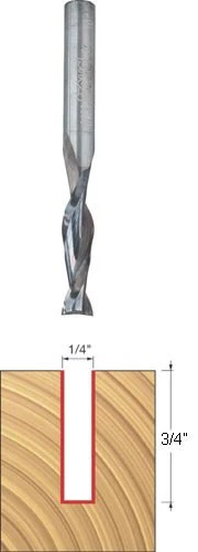 Freud 75-103 1/4" x 3/4" Up Spiral Router Bit 1/4" Shank - Image 2
